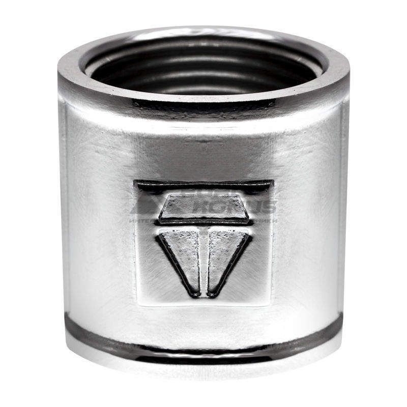 HLV Муфта резьбовая хромированная 1/2"