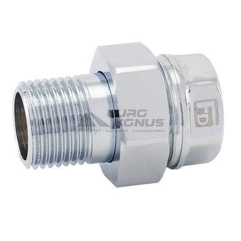 FADO Сгон-американка прямой хромированный 1/2" (SC01)