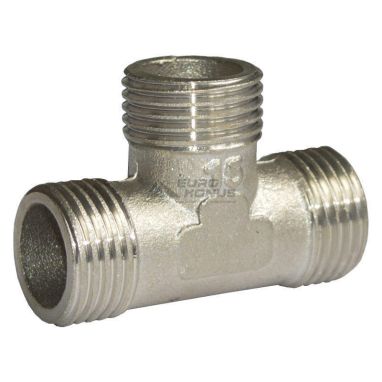 LEXLINE Тройник 1/2"Н.Н.Н. никель НК0241-Вн