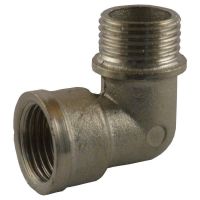LEXLINE Угол 3/4"Н.В. с буртом никель НК0120-Вн