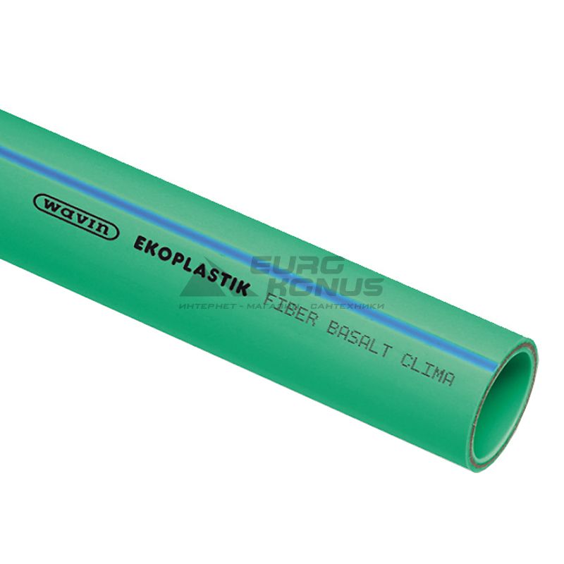 WAVIN EKOPLASTIK Труба Fiber Basalt Clima S4/SDR9 20*х2,3мм PP-RCT (TTRFBC020TRCT)