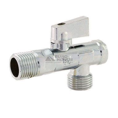 FADO Кран шаровой угловой с фильтром NEW 1/2"x3/4" (KZ12)