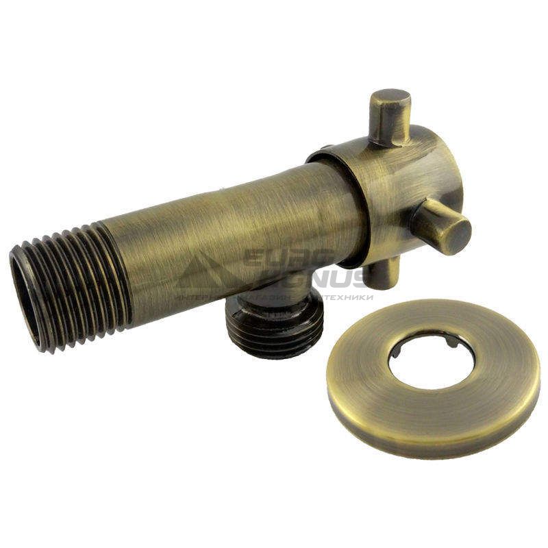 SANLUX TERMO Кран угловой ST-301 1/2"х1/2" bronze