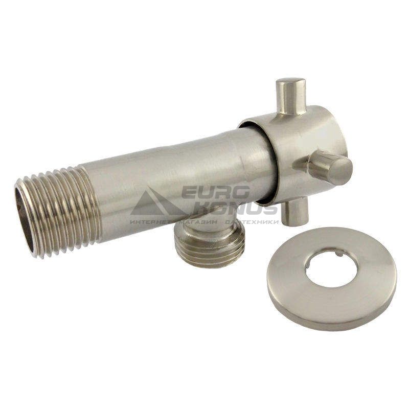 SANLUX TERMO Кран угловой ST-301 1/2"х1/2" satin