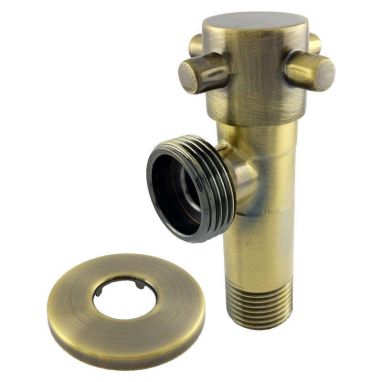 SANLUX TERMO Кран угловой ST-301 1/2"х3/4" bronze