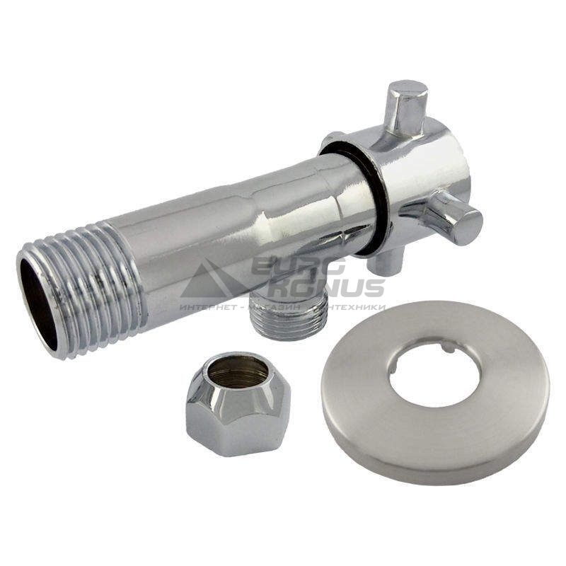 SANLUX TERMO Кран угловой ST-301 1/2"хМ10 (3/8") chrom