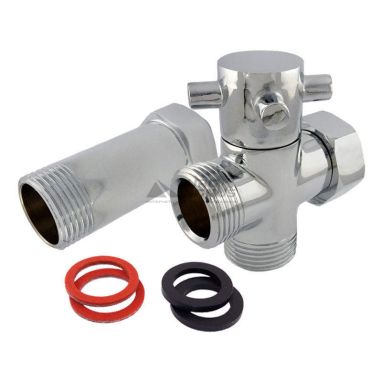 SANLUX TERMO Кран проходной с удлинителем ST-100 3/4"х3/4"х3/4"