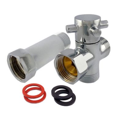 SANLUX TERMO Кран проходной с удлинителем ST-100 3/4"х3/4"х3/4"