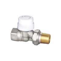 HLV Кран радиаторный прямой 1/2" под термоголовку (с антипротечкой) (М30х1,5)