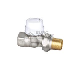 HLV Кран радиаторный прямой 1/2" под термоголовку (с антипротечкой) (М30х1,5)
