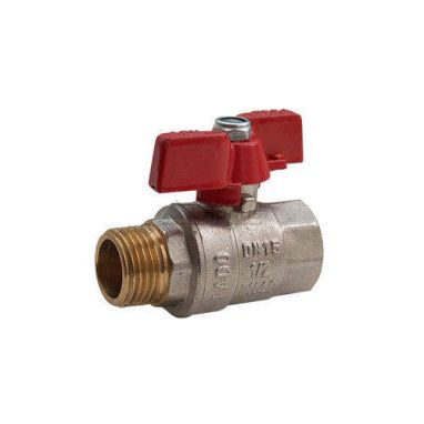 FADO Кран шаровой наружная/внутренняя резьба с бабочкой NEW PN40 1/2" (KN1)