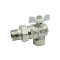 HLV Кран американка 3/4" OPTIMA угловой (с антипротечкой) б.б.