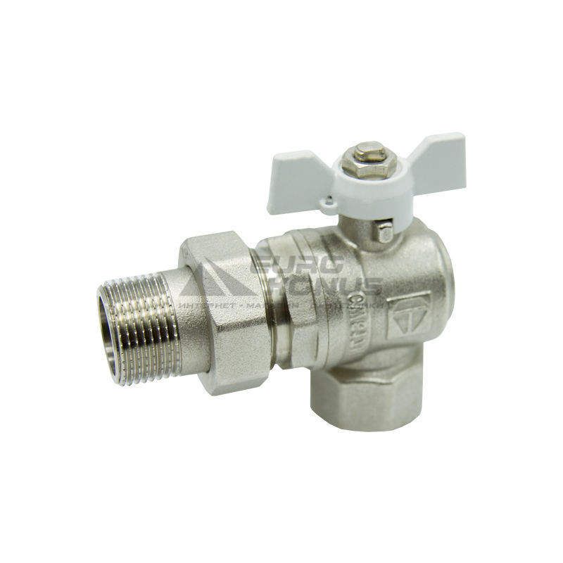 HLV Кран американка 1/2" OPTIMA угловой (с антипротечкой) б.б.