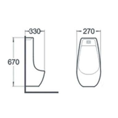 NEWARC Писсуар подвесной Life 9893B-M