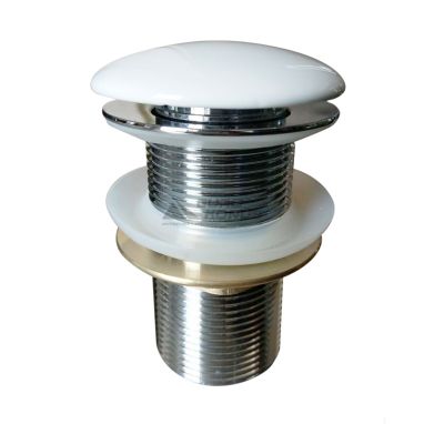 VOLLE Донный клапан click-clack 1 1/4" белый 90-00-037 white