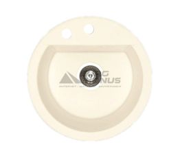 ALVEUS Мойка врезная для кухни Cubo 10-A23 без крыла cream (1088541)