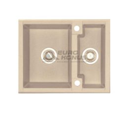 ALVEUS Мойка врезная для кухни Cubo 20-A22 оборотная terra (1054641)