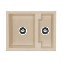 ALVEUS Мойка врезная для кухни Cubo 20-A21 M оборотная cappuccino-metalic (1054650)