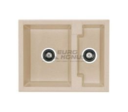 ALVEUS Мойка врезная для кухни Cubo 20-A21 M оборотная cappuccino-metalic (1054650)