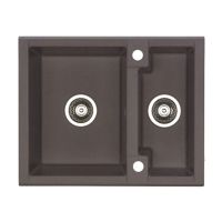 ALVEUS Мойка врезная для кухни Cubo 20-A57 M оборотная espresso (1088548)
