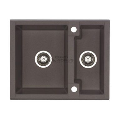 ALVEUS Мойка врезная для кухни Cubo 20-A57 M оборотная espresso (1088548)