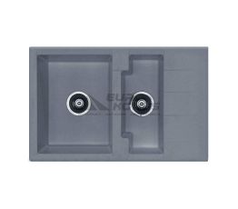 ALVEUS Мойка врезная для кухни Cubo 40-A16 M оборотная antrazit-metalic (1054731)