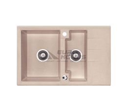 ALVEUS Мойка врезная для кухни Cubo 40-A51 оборотная beige (1067421)