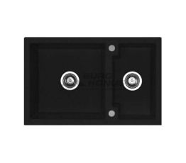 ALVEUS Мойка врезная для кухни Cubo 50-A91 оборотная carbon (1054741)
