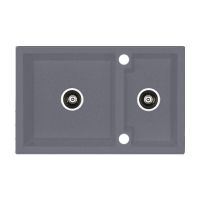 ALVEUS Мойка врезная для кухни Cubo 50-A16 M оборотная antrazit-metalic (1054743)