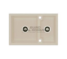 ALVEUS Мойка врезная для кухни Cubo 50-A21 M оборотная cappuccino-metalic (1054746)