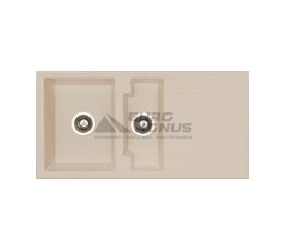ALVEUS Мойка врезная для кухни Cubo 70-A22 оборотная terra (1054763)