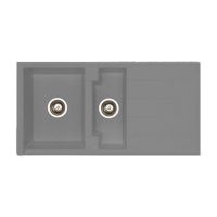 ALVEUS Мойка врезная для кухни Cubo 70-A16 M оборотная antrazit-metalic (1054769)
