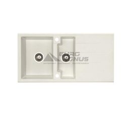 ALVEUS Мойка врезная для кухни Cubo 70-A23 оборотная cream (1088565)