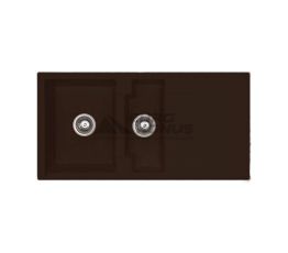 ALVEUS Мойка врезная для кухни Cubo 70-A57 M оборотная espresso (1088568)