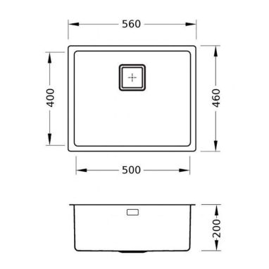 ALVEUS Мойка врезная для кухни Quadrix 50G G05M без крыла twilight (1108038)