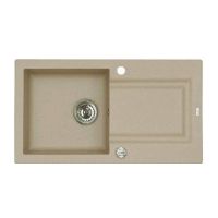 ALVEUS Мойка врезная для кухни R&R Falcon 30-G55 P-U оборотная beige (1090978)