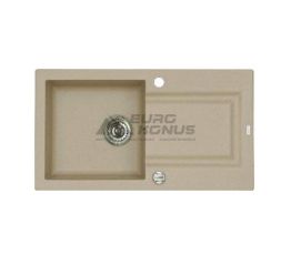 ALVEUS Мойка врезная для кухни R&R Falcon 30-G55 P-U оборотная beige (1090978)