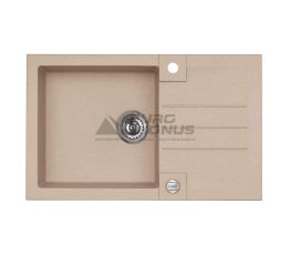ALVEUS Мойка врезная для кухни R&R Rock 130-G55 P-U оборотная beige (1090946)