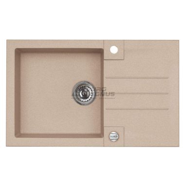 ALVEUS Мойка врезная для кухни R&R Rock 130-G55 P-U оборотная beige (1090946)