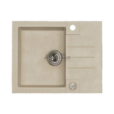 ALVEUS Мойка врезная для кухни R&R Rock 30-G55 P-U оборотная beige (1090950)