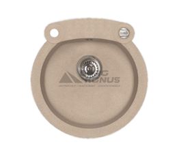 ALVEUS Мойка врезная для кухни R&R Roll 10-G55 P-U без крыла beige (1090968)