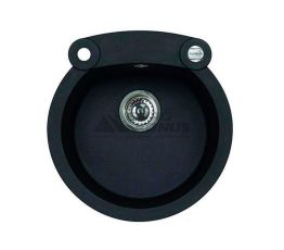 ALVEUS Мойка врезная для кухни R&R Roll 10-G91 P-U без крыла carbon (1090969)