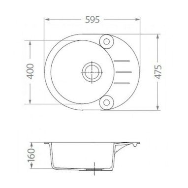 ALVEUS Мойка врезная для кухни R&R Roll 40-G11 P-U оборотная arctic (1090970)