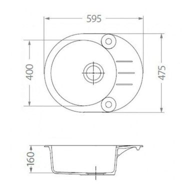 ALVEUS Мойка врезная для кухни R&R Roll 40-G22 P-U оборотная terra (1090971)