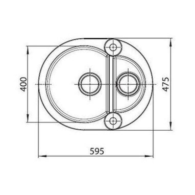 ALVEUS Мойка врезная для кухни R&R Roll 80-G22 P-U без крыла terra (1090976)