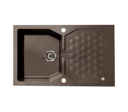 ALVEUS Мойка врезная для кухни Sensual 30 G03M оборотная chocolate (1103748)