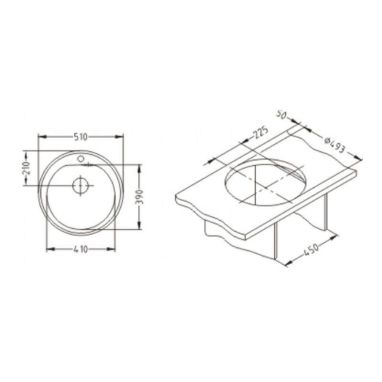 ALVEUS Мойка врезная для кухни Form 30 без крыла матовая (1065164 SAT)