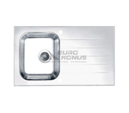 ALVEUS Мойка врезная для кухни Glassix 10 оборотная белое стекло (1099462)