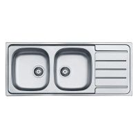 ALVEUS Мойка врезная для кухни Line 100 оборотная матовая (1087978 SAT)