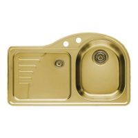 ALVEUS Мойка врезная для кухни MC Futur 40R левое крыло матовая gold (1070750 AU)